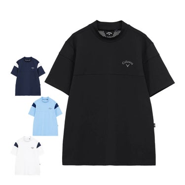 キャロウェイ Callaway　メンズ ビッグ鹿の子 バックプリント 半袖 モックネック シャツ C26134107　2026年モデル