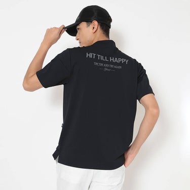 キャロウェイ Callaway　メンズ ビッグ鹿の子 バックプリント 半袖 モックネック シャツ C26134107　2026年モデル 画像3(ALT)