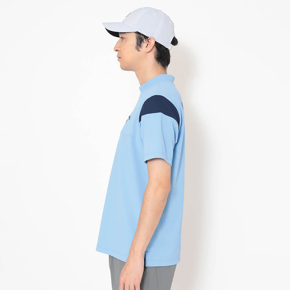 キャロウェイ Callaway　メンズ ビッグ鹿の子 バックプリント 半袖 モックネック シャツ C26134107　2026年モデル 画像12(ALT)