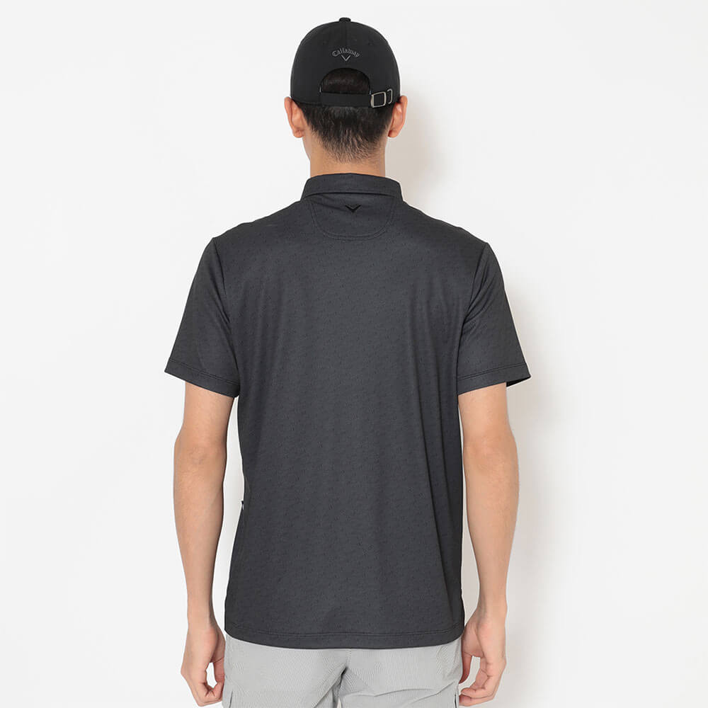 キャロウェイ Callaway　メンズ -3℃裏クール 総柄 ボタンダウン 半袖 ポロシャツ C26134109　2026年モデル 画像3(ALT)