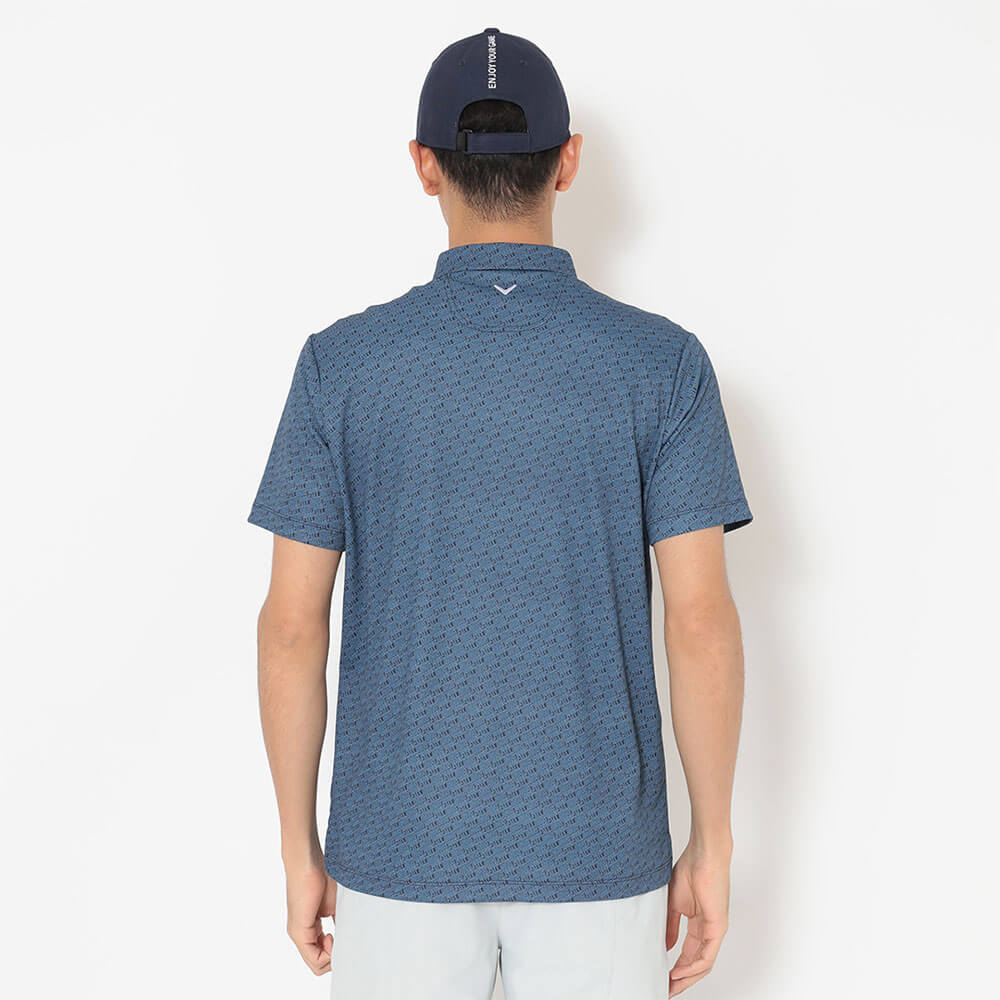 キャロウェイ Callaway　メンズ -3℃裏クール 総柄 ボタンダウン 半袖 ポロシャツ C26134109　2026年モデル 画像12(ALT)