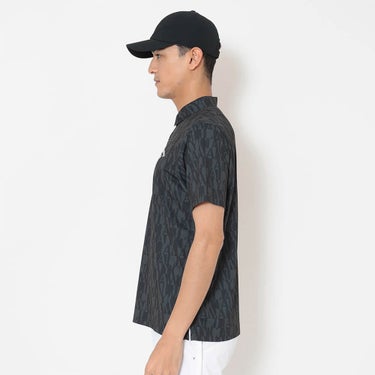 キャロウェイ Callaway　メンズ ミニ鹿の子 ロゴ総柄 半袖 ポロシャツ C26134110　2026年モデル 画像4(ALT)