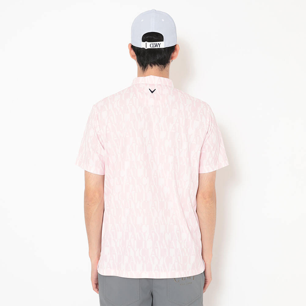 キャロウェイ Callaway　メンズ ミニ鹿の子 ロゴ総柄 半袖 ポロシャツ C26134110　2026年モデル 画像11(ALT)