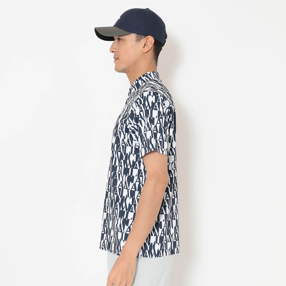 キャロウェイ Callaway　メンズ ミニ鹿の子 ロゴ総柄 半袖 ポロシャツ C26134110　2026年モデル 画像15(ALT)