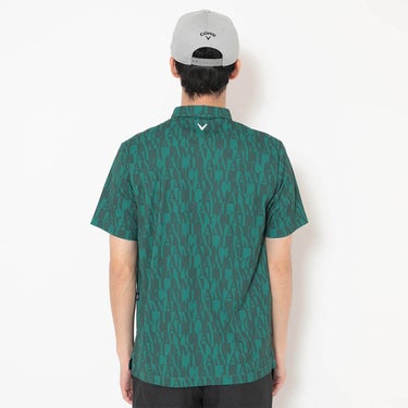 キャロウェイ Callaway　メンズ ミニ鹿の子 ロゴ総柄 半袖 ポロシャツ C26134110　2026年モデル 画像17(ALT)