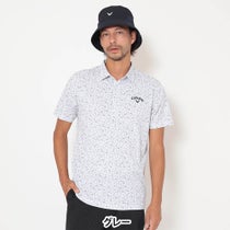 キャロウェイ Callaway　メンズ ミニ鹿の子 小花総柄 半袖 ポロシャツ C26134112　2026年モデル
