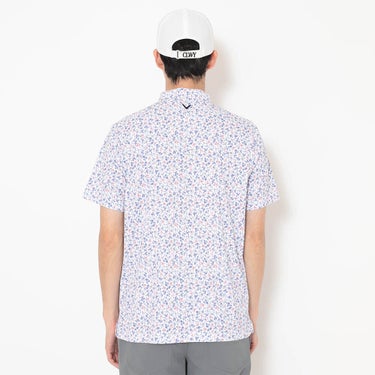 キャロウェイ Callaway　メンズ ミニ鹿の子 小花総柄 半袖 ポロシャツ C26134112　2026年モデル 画像6(ALT)