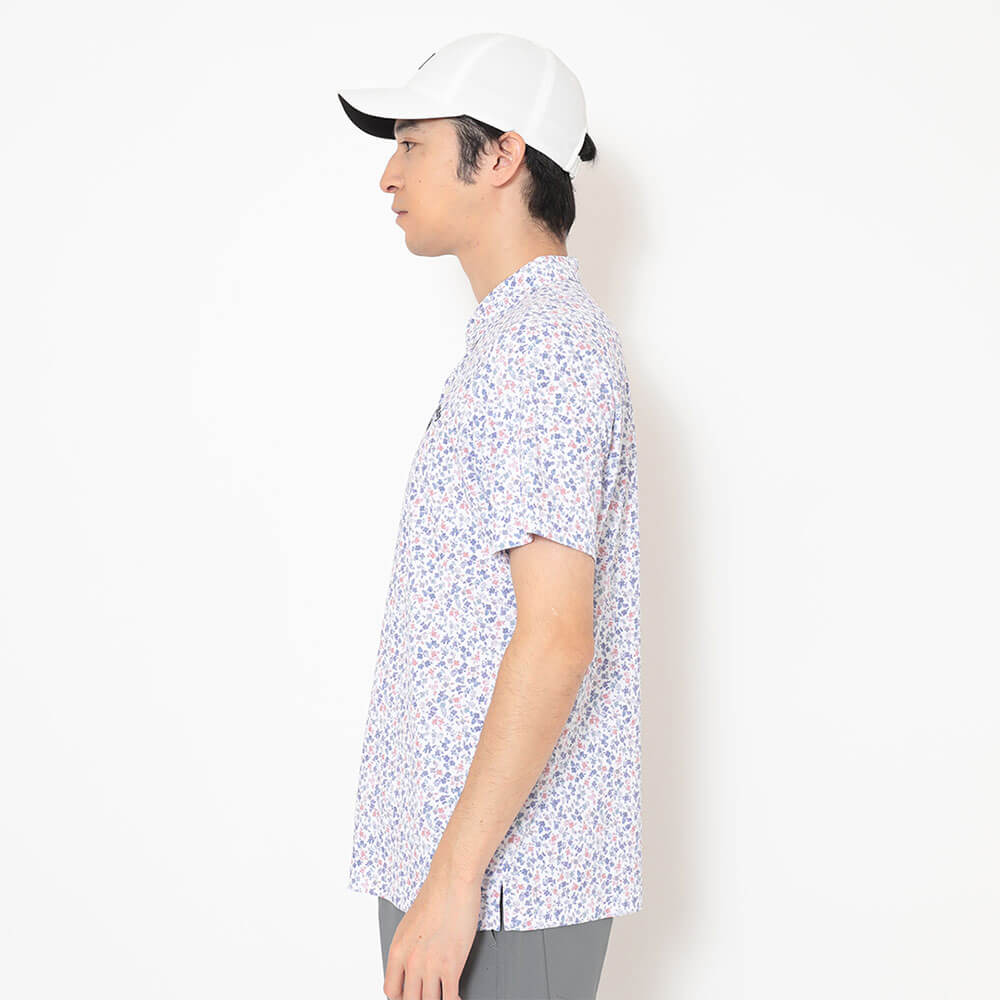 キャロウェイ Callaway　メンズ ミニ鹿の子 小花総柄 半袖 ポロシャツ C26134112　2026年モデル 画像7(ALT)