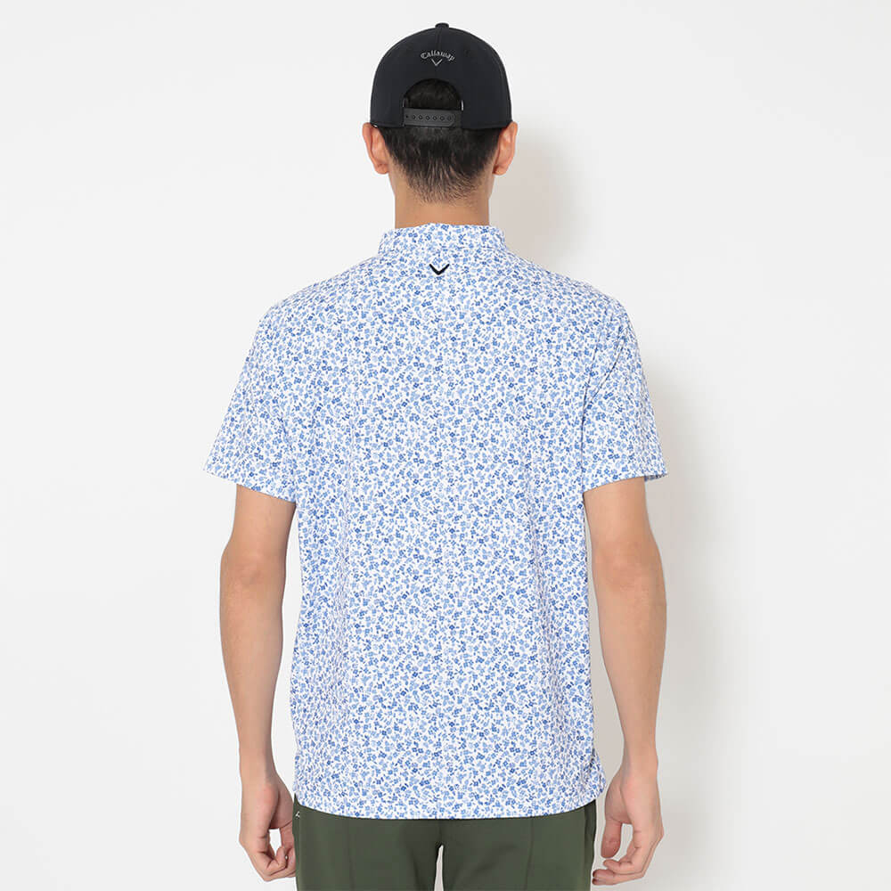 キャロウェイ Callaway　メンズ ミニ鹿の子 小花総柄 半袖 ポロシャツ C26134112　2026年モデル 画像9(ALT)