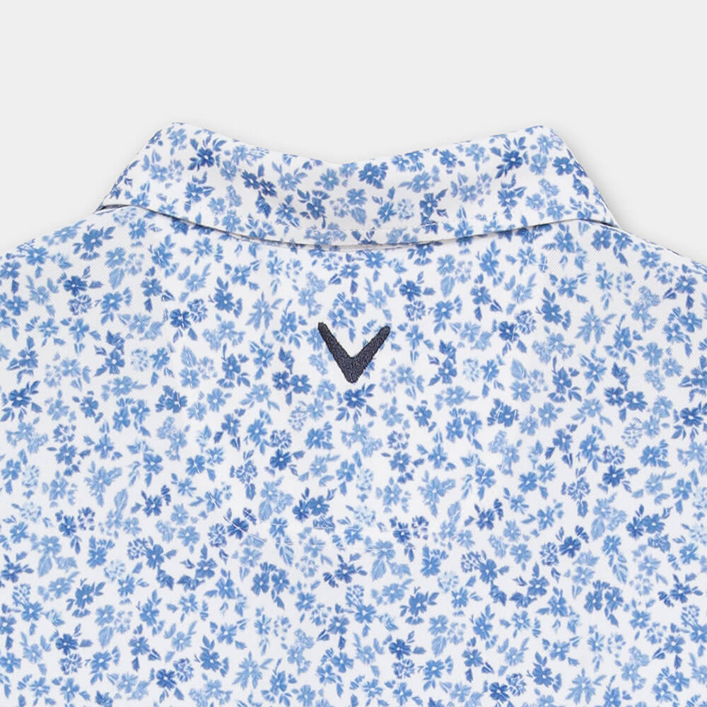 キャロウェイ Callaway　メンズ ミニ鹿の子 小花総柄 半袖 ポロシャツ C26134112　2026年モデル 画像12(ALT)