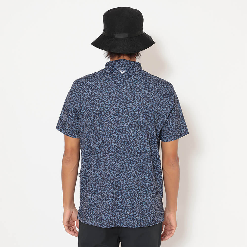 キャロウェイ Callaway　メンズ ミニ鹿の子 小花総柄 半袖 ポロシャツ C26134112　2026年モデル 画像14(ALT)