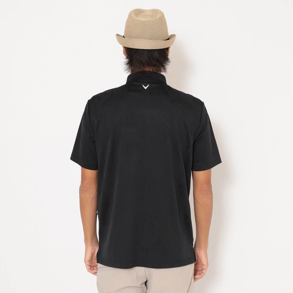 キャロウェイ Callaway　メンズ ヤシの木柄 同色ジャカード 半袖 ポロシャツ C26134115　2026年モデル 画像3(ALT)