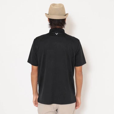 キャロウェイ Callaway　メンズ ヤシの木柄 同色ジャカード 半袖 ポロシャツ C26134115　2026年モデル 画像3(ALT)