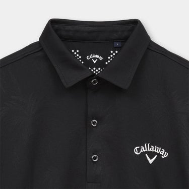 キャロウェイ Callaway　メンズ ヤシの木柄 同色ジャカード 半袖 ポロシャツ C26134115　2026年モデル 画像5(ALT)