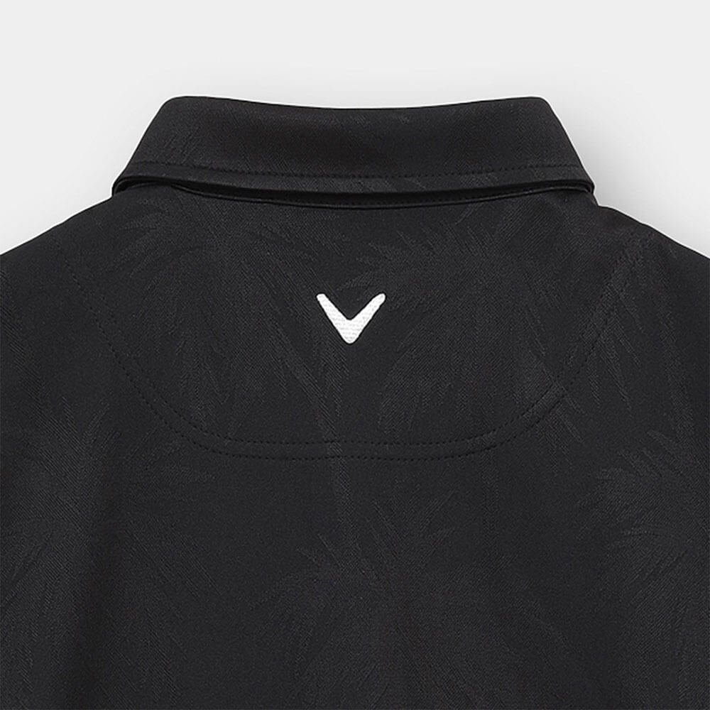 キャロウェイ Callaway　メンズ ヤシの木柄 同色ジャカード 半袖 ポロシャツ C26134115　2026年モデル 画像6(ALT)