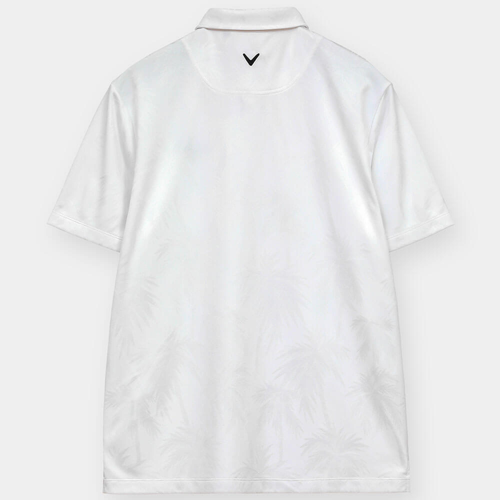 キャロウェイ Callaway　メンズ ヤシの木柄 同色ジャカード 半袖 ポロシャツ C26134115　2026年モデル 画像9(ALT)