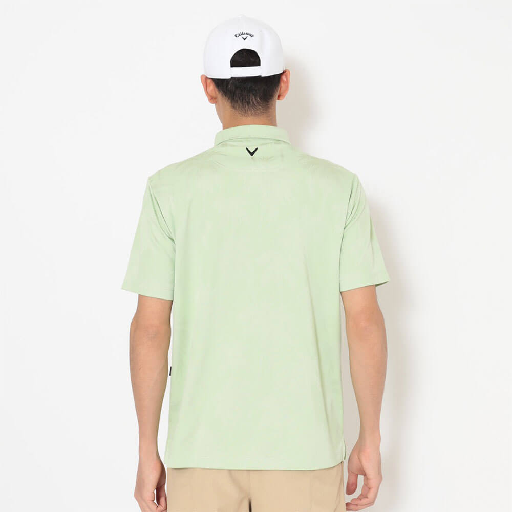 キャロウェイ Callaway　メンズ ヤシの木柄 同色ジャカード 半袖 ポロシャツ C26134115　2026年モデル 画像13(ALT)