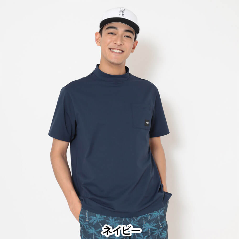 キャロウェイ Callaway　メンズ -3℃裏クール リラックス 半袖 モックネック シャツ C26134120　2026年モデル 画像10(ALT)