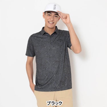 キャロウェイ Callaway　メンズ -3℃裏クール ヤシの木総柄 半袖 ポロシャツ C26134121　2026年モデル 画像2(ALT)