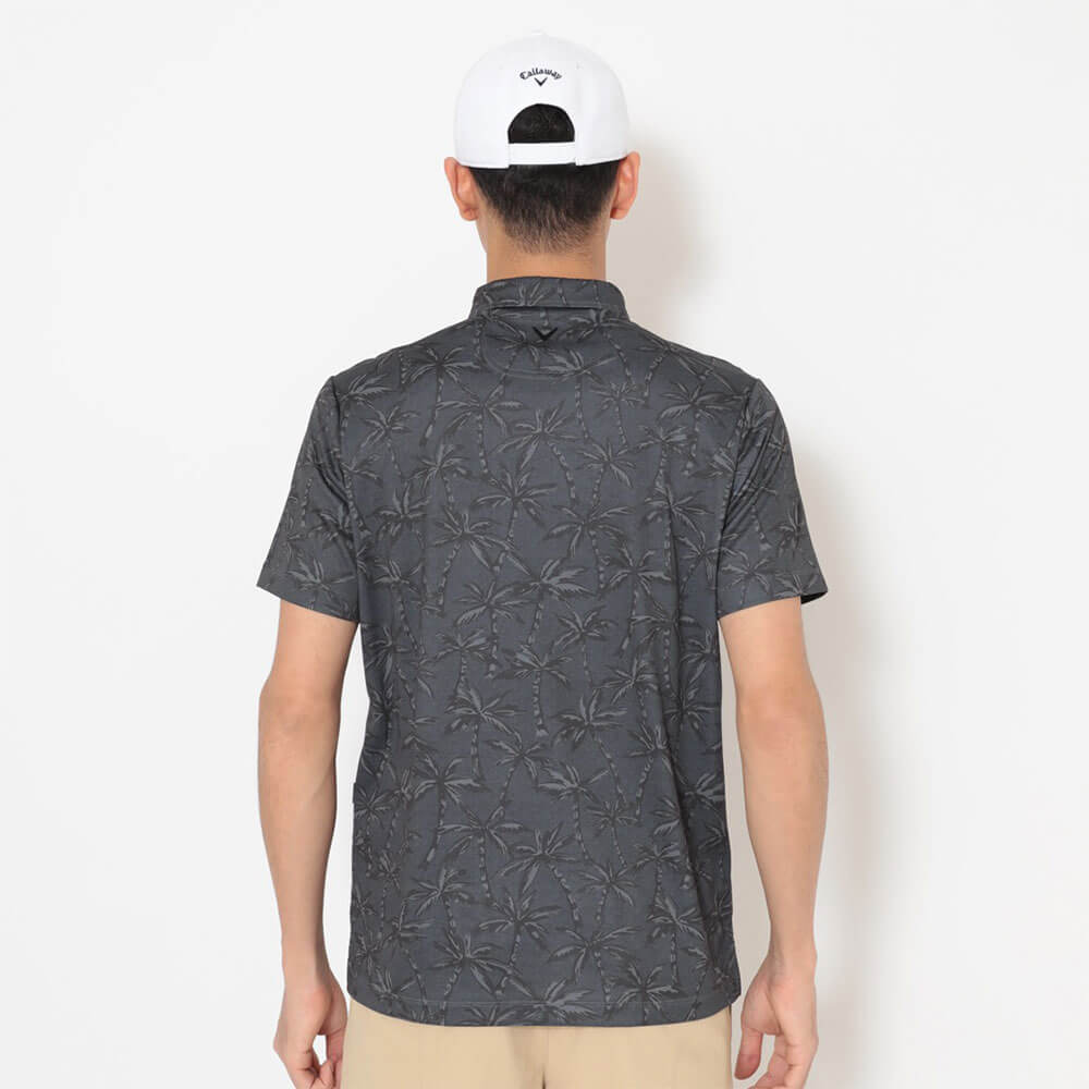キャロウェイ Callaway　メンズ -3℃裏クール ヤシの木総柄 半袖 ポロシャツ C26134121　2026年モデル 画像3(ALT)