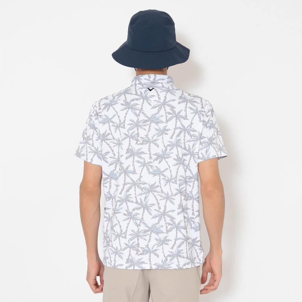 キャロウェイ Callaway　メンズ -3℃裏クール ヤシの木総柄 半袖 ポロシャツ C26134121　2026年モデル 画像9(ALT)