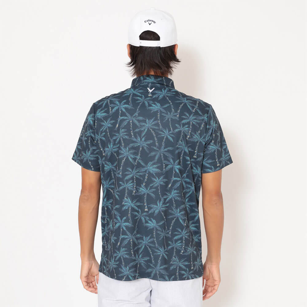 キャロウェイ Callaway　メンズ -3℃裏クール ヤシの木総柄 半袖 ポロシャツ C26134121　2026年モデル 画像12(ALT)