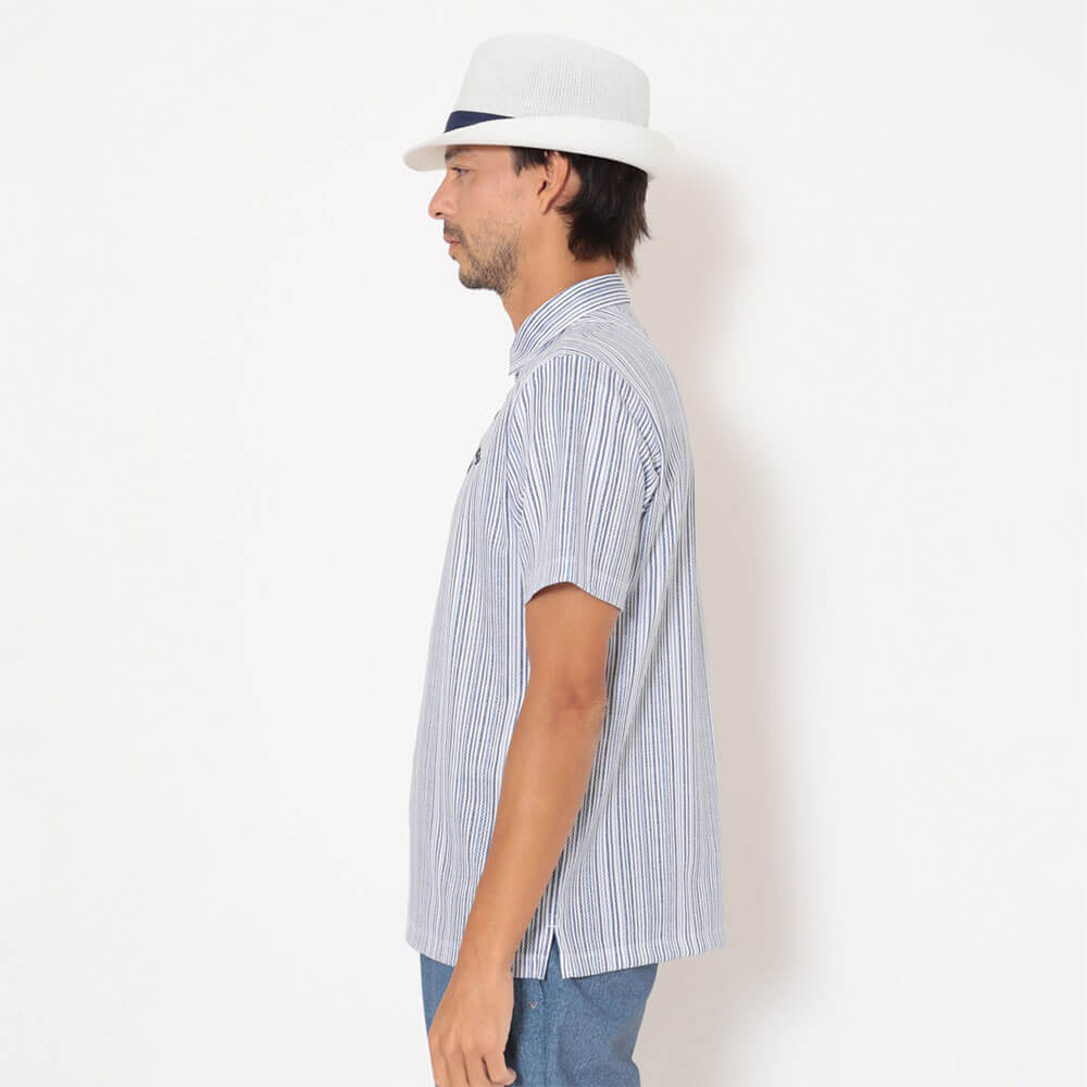 キャロウェイ Callaway　メンズ かざあなメッシュ ストライプ総柄 半袖 ポロシャツ C26134124　2026年モデル 画像13(ALT)