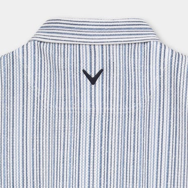 キャロウェイ Callaway　メンズ かざあなメッシュ ストライプ総柄 半袖 ポロシャツ C26134124　2026年モデル 画像15(ALT)