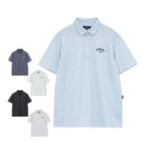 キャロウェイ Callaway メンズ かざあなメッシュ 小ヤシの木総柄 半袖 ポロシャツ C26134125 2026年モデル