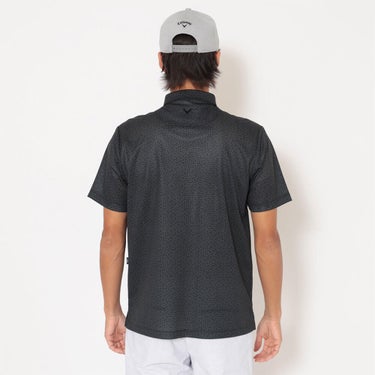 キャロウェイ Callaway　メンズ かざあなメッシュ 小ヤシの木総柄 半袖 ポロシャツ C26134125　2026年モデル 画像3(ALT)