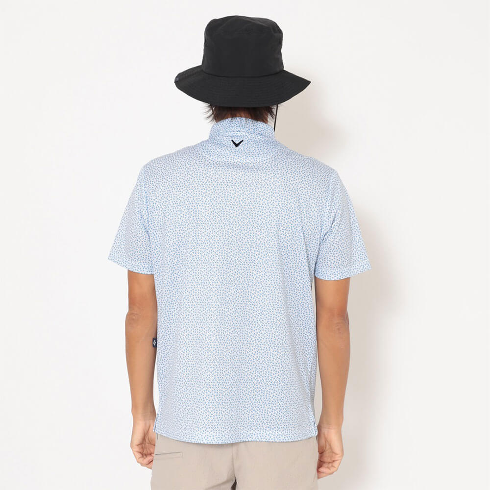 キャロウェイ Callaway　メンズ かざあなメッシュ 小ヤシの木総柄 半袖 ポロシャツ C26134125　2026年モデル 画像9(ALT)