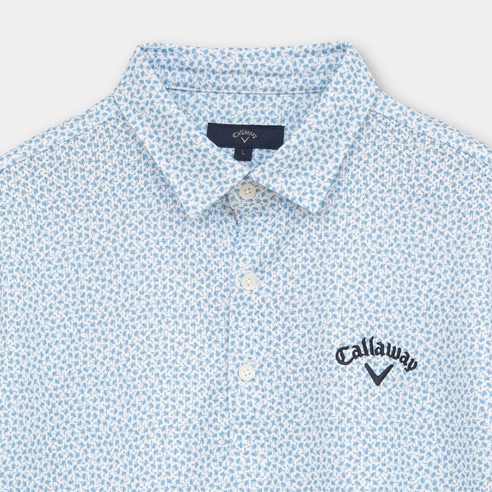 キャロウェイ Callaway　メンズ かざあなメッシュ 小ヤシの木総柄 半袖 ポロシャツ C26134125　2026年モデル 画像11(ALT)