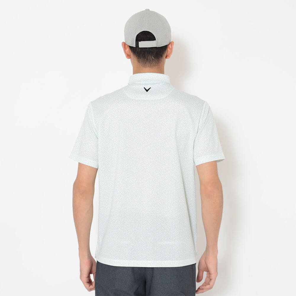 キャロウェイ Callaway　メンズ かざあなメッシュ 小ヤシの木総柄 半袖 ポロシャツ C26134125　2026年モデル 画像18(ALT)