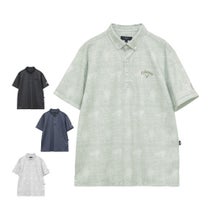 キャロウェイ Callaway　メンズ かざあなメッシュ シャンブレー柄 半袖 ポロシャツ C26134127　2026年モデル