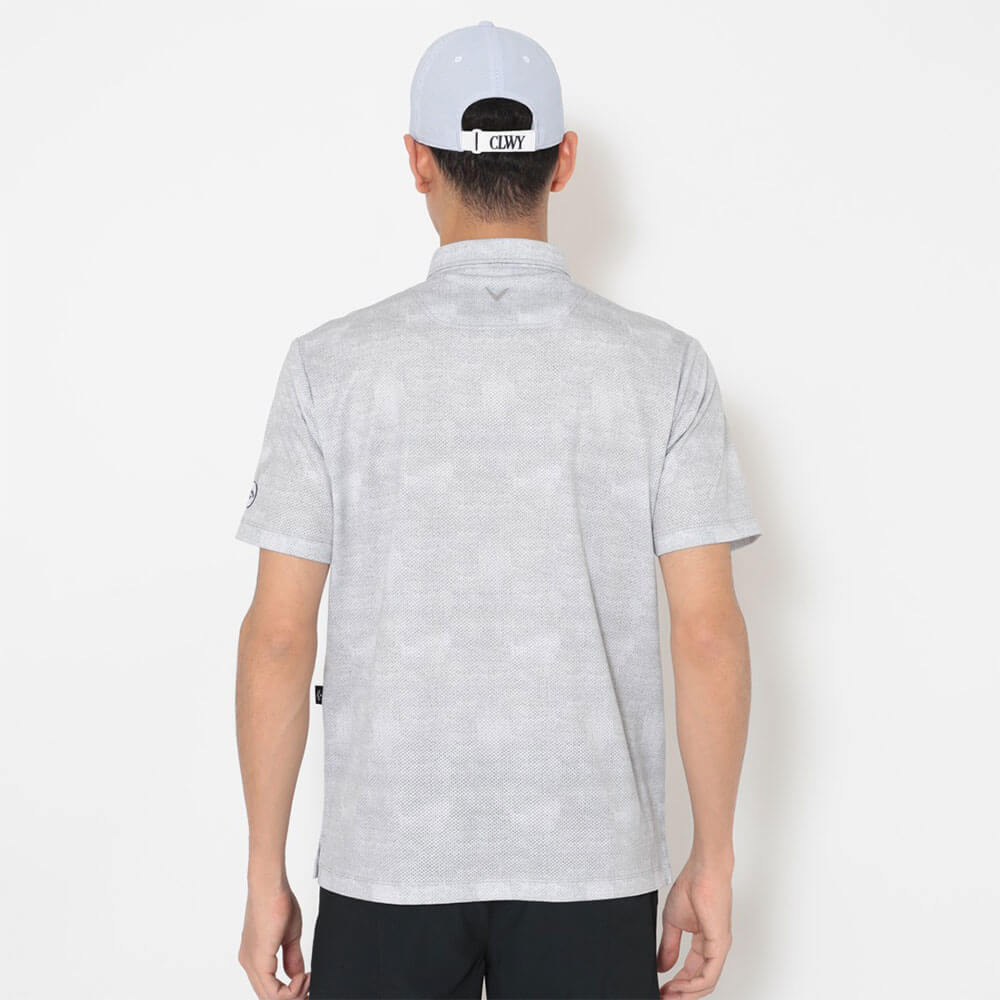 キャロウェイ Callaway　メンズ かざあなメッシュ シャンブレー柄 半袖 ポロシャツ C26134127　2026年モデル 画像6(ALT)