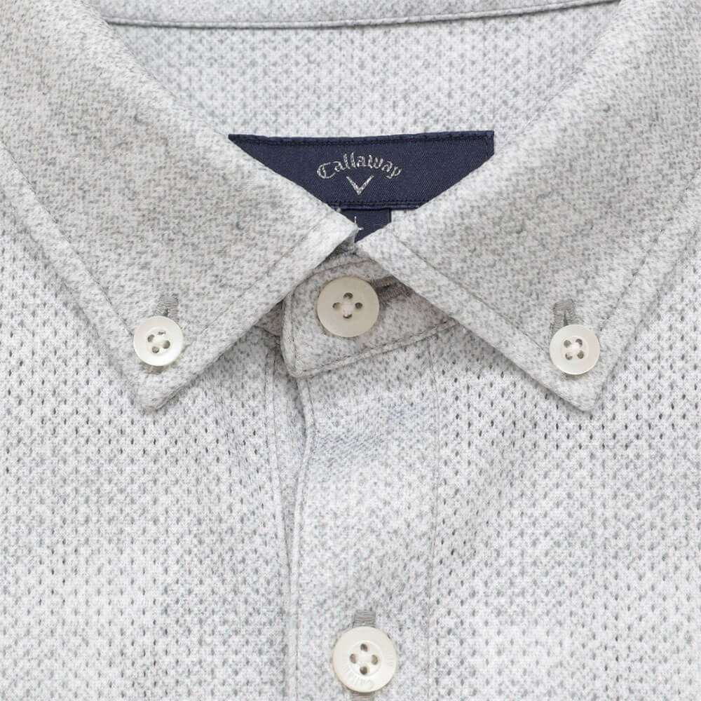 キャロウェイ Callaway　メンズ かざあなメッシュ シャンブレー柄 半袖 ポロシャツ C26134127　2026年モデル 画像8(ALT)