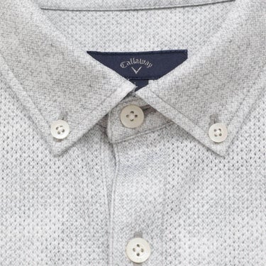 キャロウェイ Callaway　メンズ かざあなメッシュ シャンブレー柄 半袖 ポロシャツ C26134127　2026年モデル 画像8(ALT)