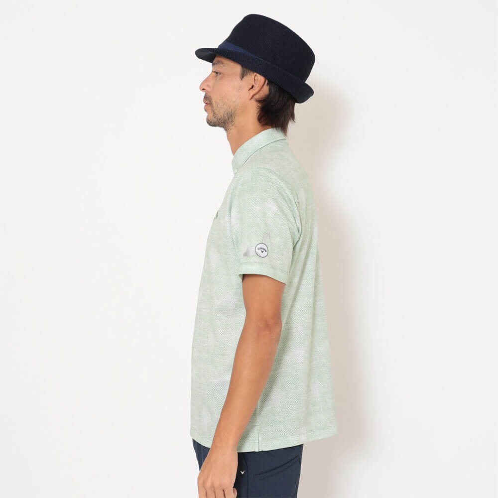 キャロウェイ Callaway　メンズ かざあなメッシュ シャンブレー柄 半袖 ポロシャツ C26134127　2026年モデル 画像16(ALT)