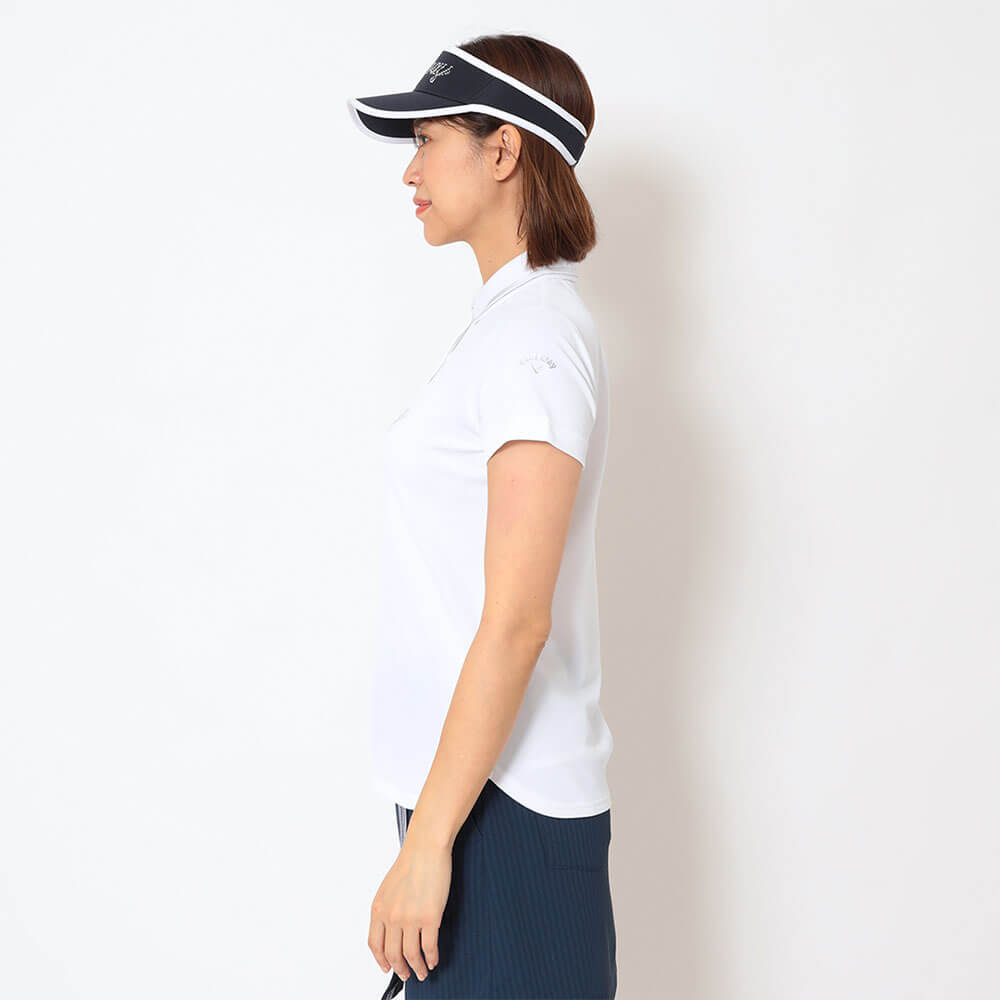 キャロウェイ Callaway　レディース 鹿の子 半袖 ポロシャツ C26134200　2026年モデル 画像4(ALT)