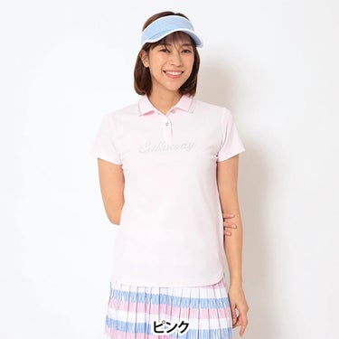 キャロウェイ Callaway　レディース 鹿の子 半袖 ポロシャツ C26134200　2026年モデル 画像5(ALT)