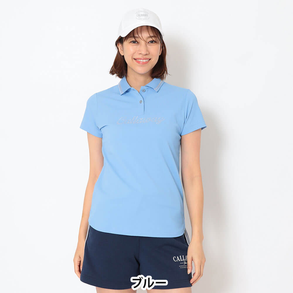 キャロウェイ Callaway　レディース 鹿の子 半袖 ポロシャツ C26134200　2026年モデル 画像8(ALT)