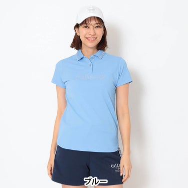 キャロウェイ Callaway　レディース 鹿の子 半袖 ポロシャツ C26134200　2026年モデル 画像8(ALT)