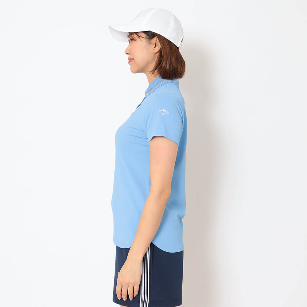 キャロウェイ Callaway　レディース 鹿の子 半袖 ポロシャツ C26134200　2026年モデル 画像10(ALT)