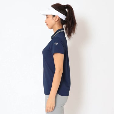 キャロウェイ Callaway　レディース 鹿の子 半袖 ポロシャツ C26134200　2026年モデル 画像13(ALT)
