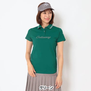 キャロウェイ Callaway　レディース 鹿の子 半袖 ポロシャツ C26134200　2026年モデル 画像15(ALT)