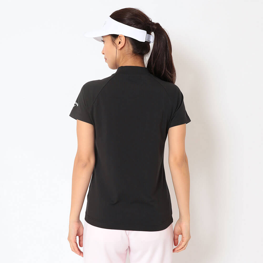 キャロウェイ Callaway　レディース 半袖 モックネック シャツ C26134201　2026年モデル 画像3(ALT)