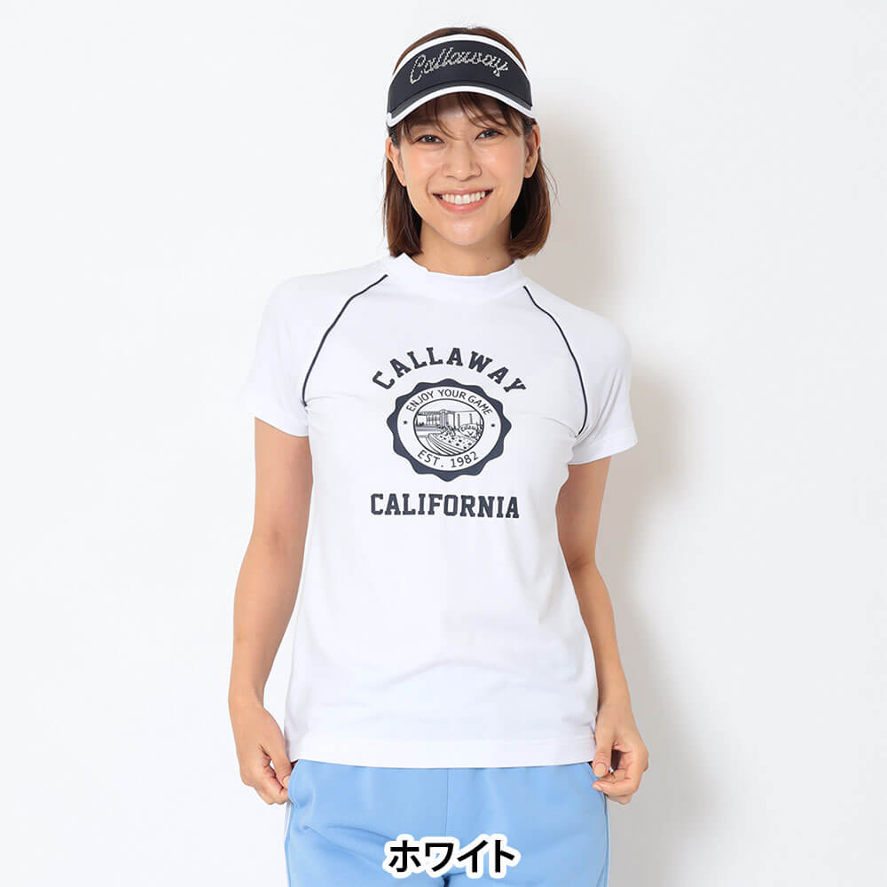 キャロウェイ Callaway　レディース 半袖 モックネック シャツ C26134201　2026年モデル 画像5(ALT)