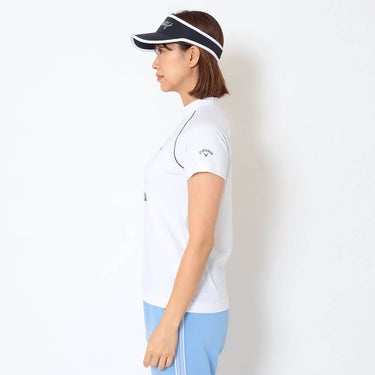 キャロウェイ Callaway　レディース 半袖 モックネック シャツ C26134201　2026年モデル 画像7(ALT)