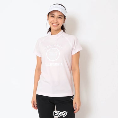 キャロウェイ Callaway　レディース 半袖 モックネック シャツ C26134201　2026年モデル 画像8(ALT)