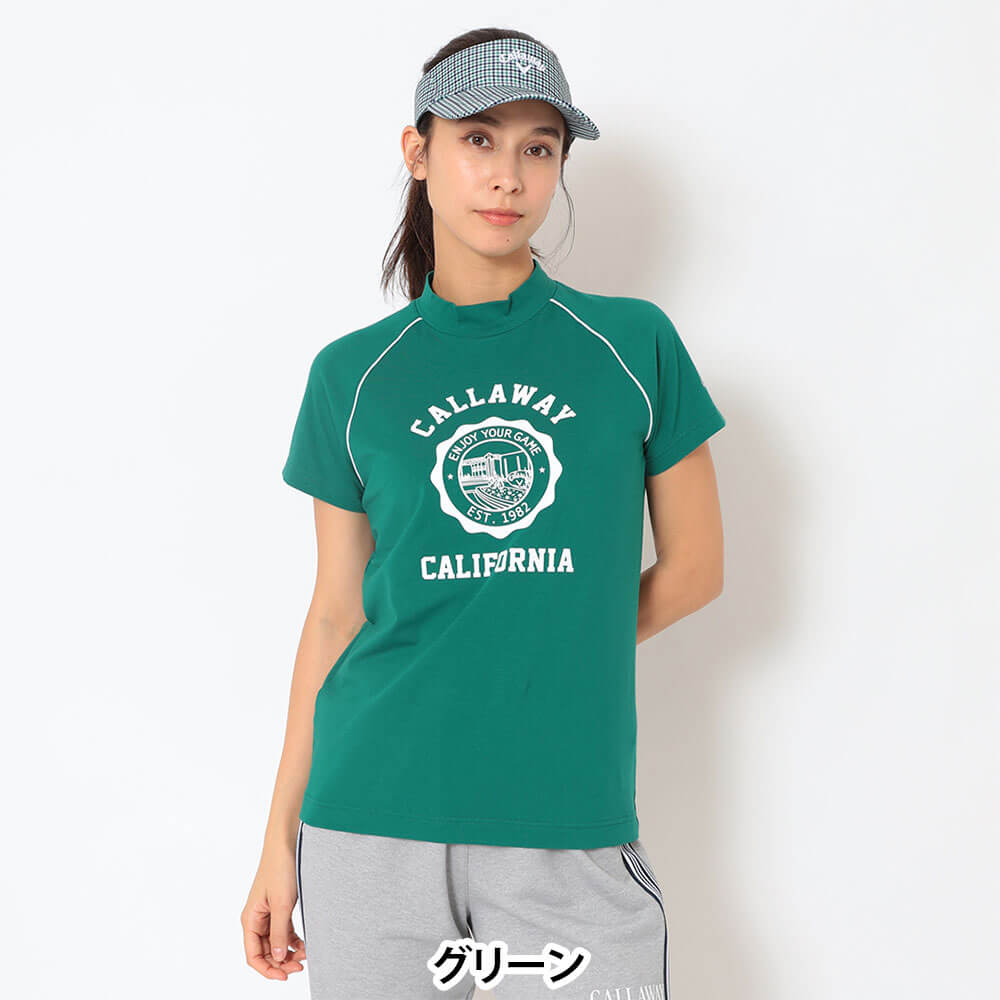 キャロウェイ Callaway　レディース 半袖 モックネック シャツ C26134201　2026年モデル 画像16(ALT)